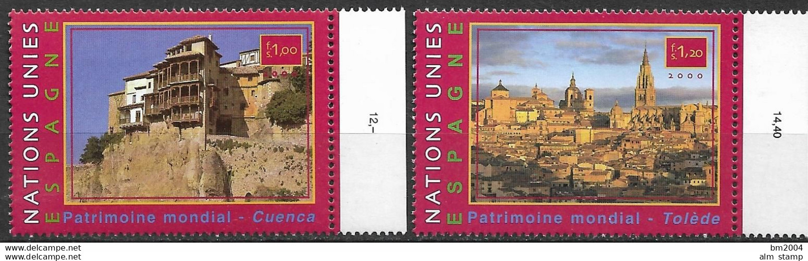 2000 UNO  Genf   Mi. 399-40 **MNH Welterbe Spanien - Unused Stamps