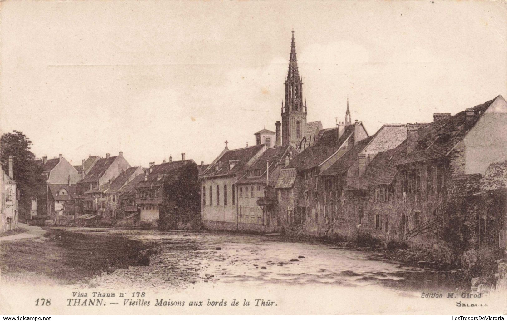 FRANCE - Thann - Vieilles Maisons Aux Bords De La Thur - Carte Postale Ancienne - Thann