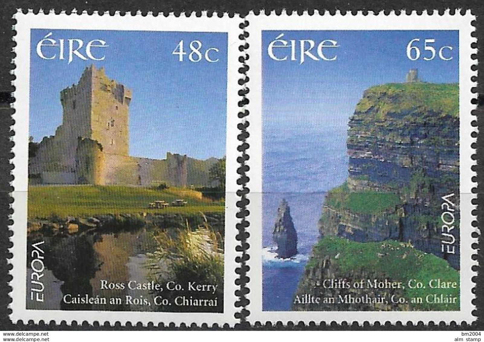 2004  Irland  Mi. 1581-2 **MNH  Europa: Ferien - 2004