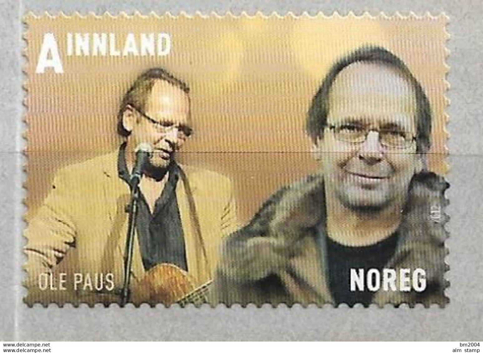 2012 Norwegen   Mi 1792 **MNH  Norwegische Populärmusik ;  Ole Paus - Nuovi