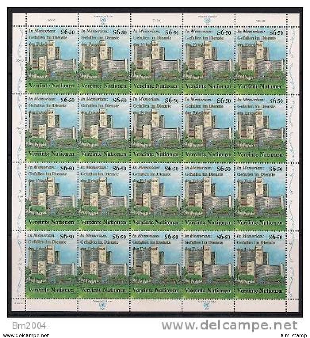 1999.  Uno Wien  Sheet  Mi. 298**MNH   Donau-Park, Wien - Hojas Y Bloques