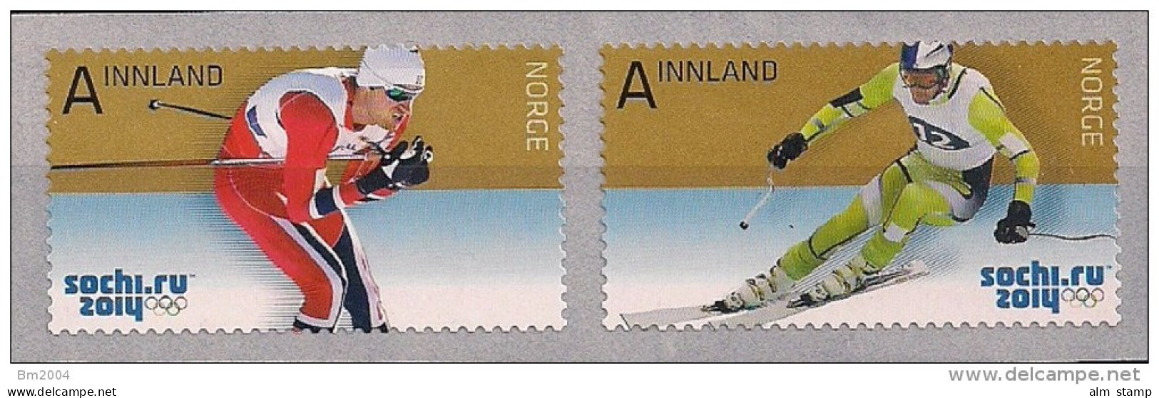 2014 Norwegen Mi. 1839-42**MNH  Olympische Winterspiele, Sotschi - Unused Stamps