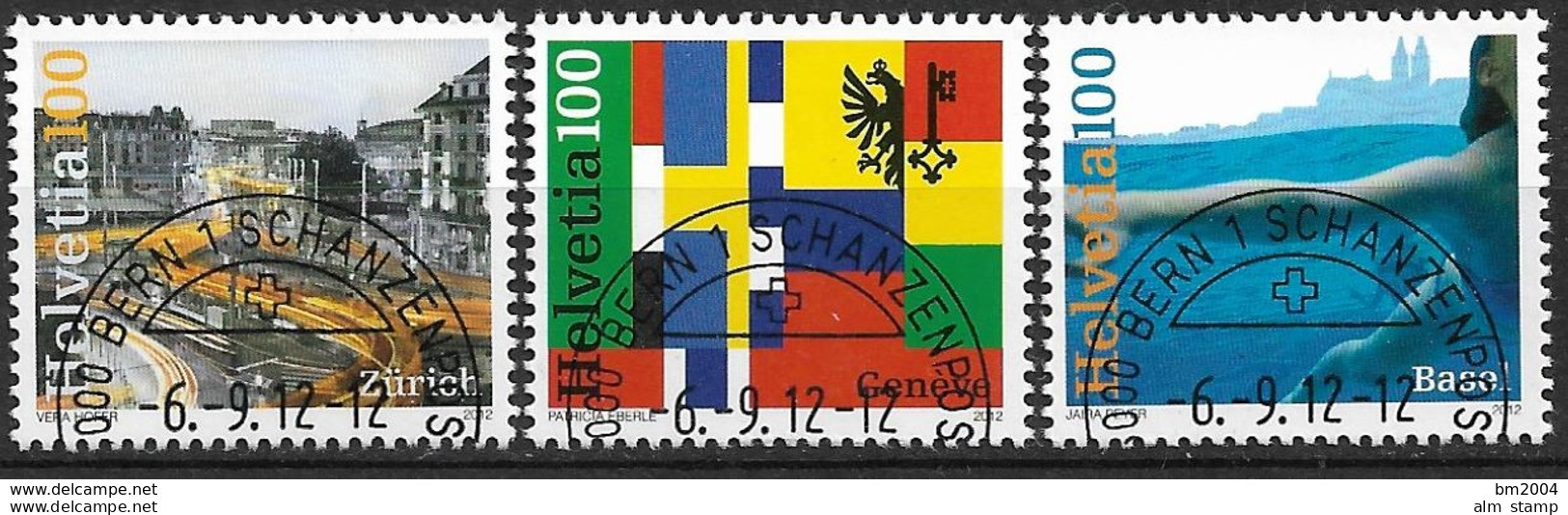 2012 Schweiz Mi. 2268-7 FD-used  Städte Der Schweiz - Unused Stamps