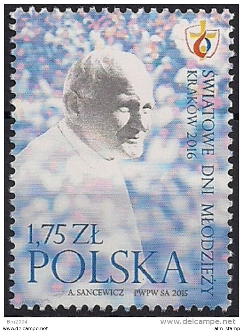 2015 Polen Mi 4760 **MNH     Papst Johannes Paul II. (1920-2005) - Ungebraucht