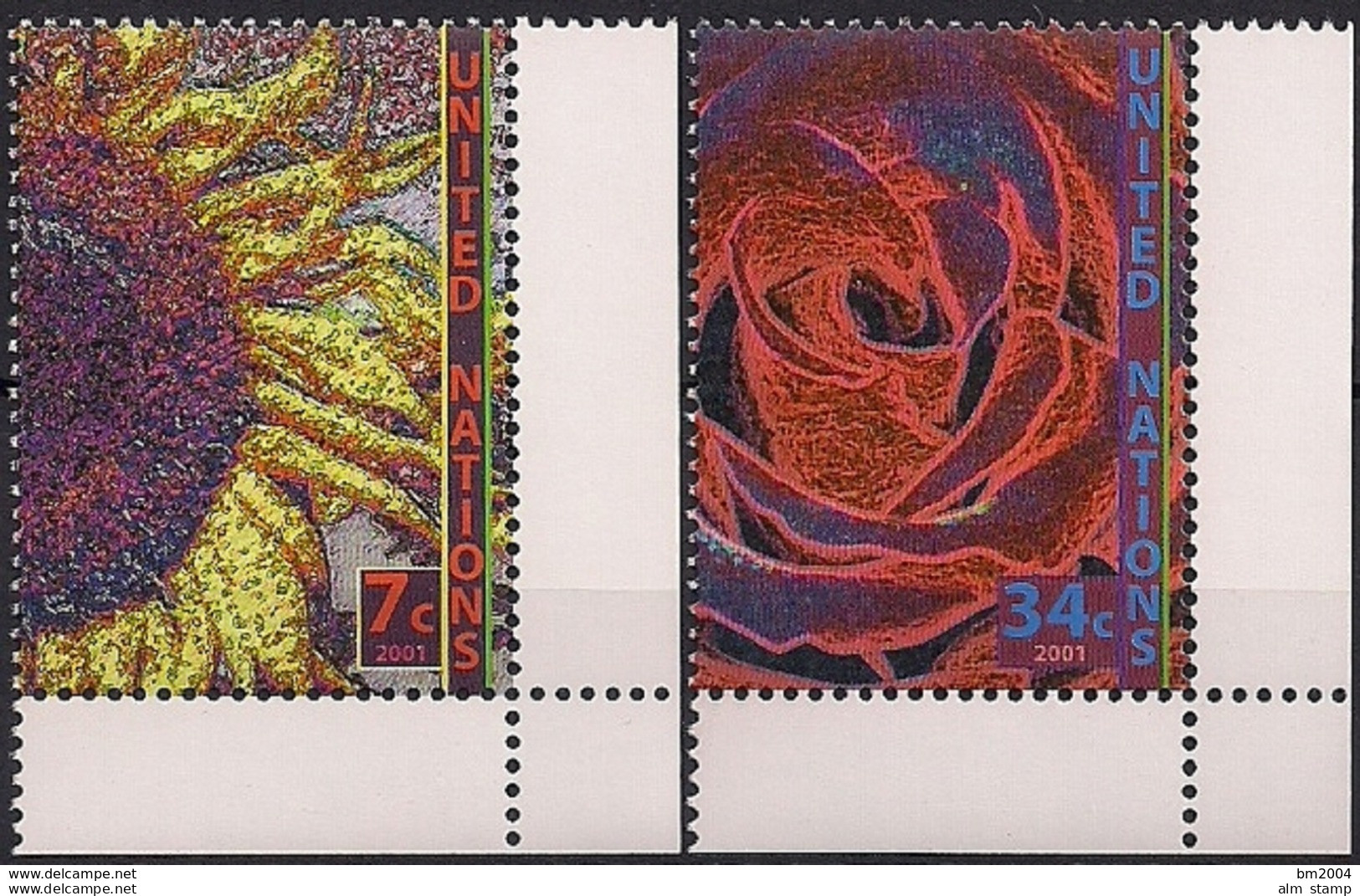 2001 UNO NEW YORK   MI. 870-1  **MNH - Unused Stamps