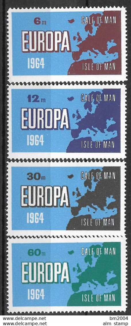 1964 EUROPA Isle  Of Man LOCAL MAIL **MNH - 1964