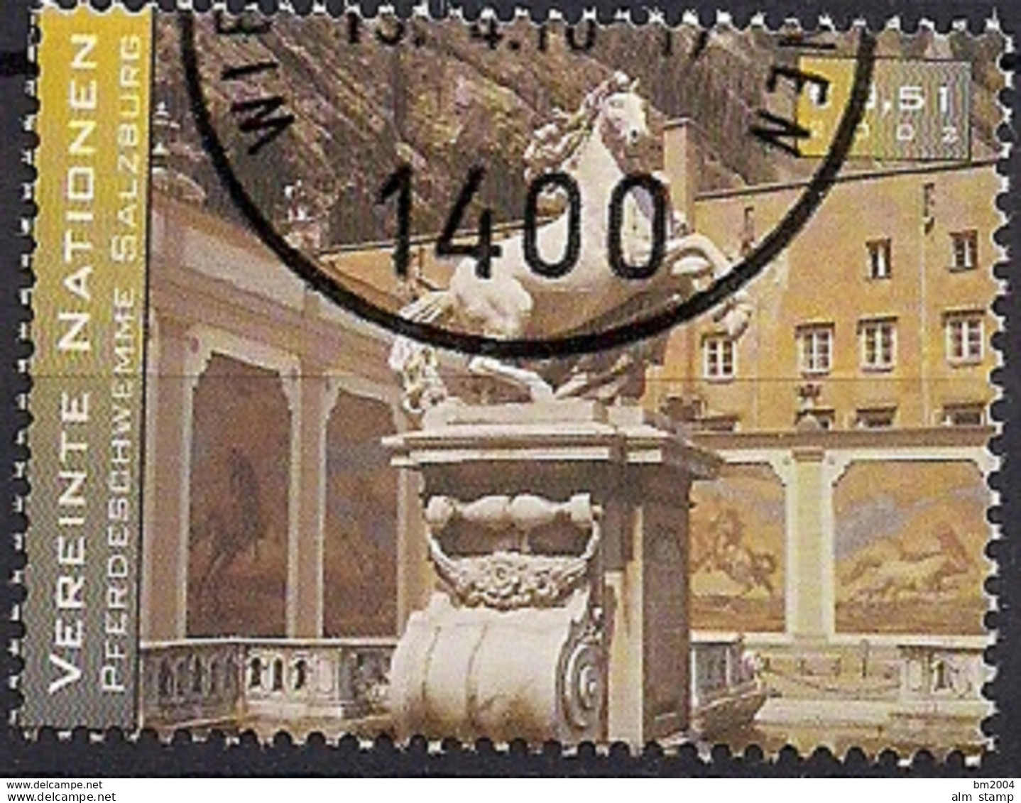 2002  UNO Wien Mi. 352 Used  Pferdeschwemme, Salzburg - Oblitérés