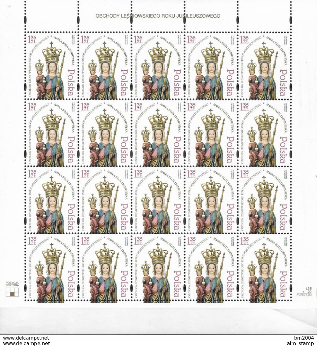 2007  Polen Mi. 4322  **MNH   625 Jahre Marienheiligtum Matki Bożej Leśniowskiej, Zarki. - Unused Stamps
