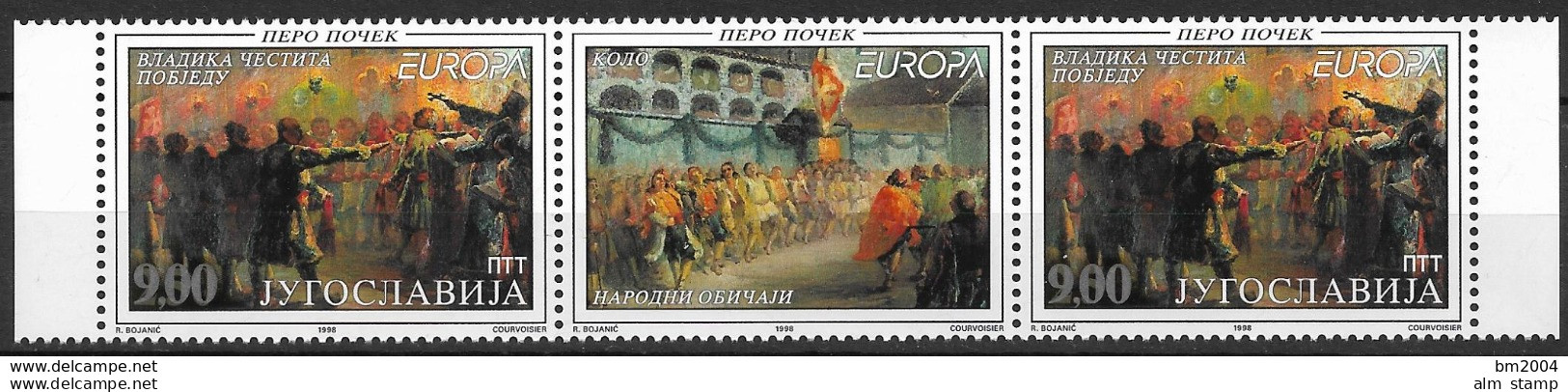 1998Jugoslawien Mi. 2855-6 **MNH  Europa: Nationale Feste Und Feiertage - 1998