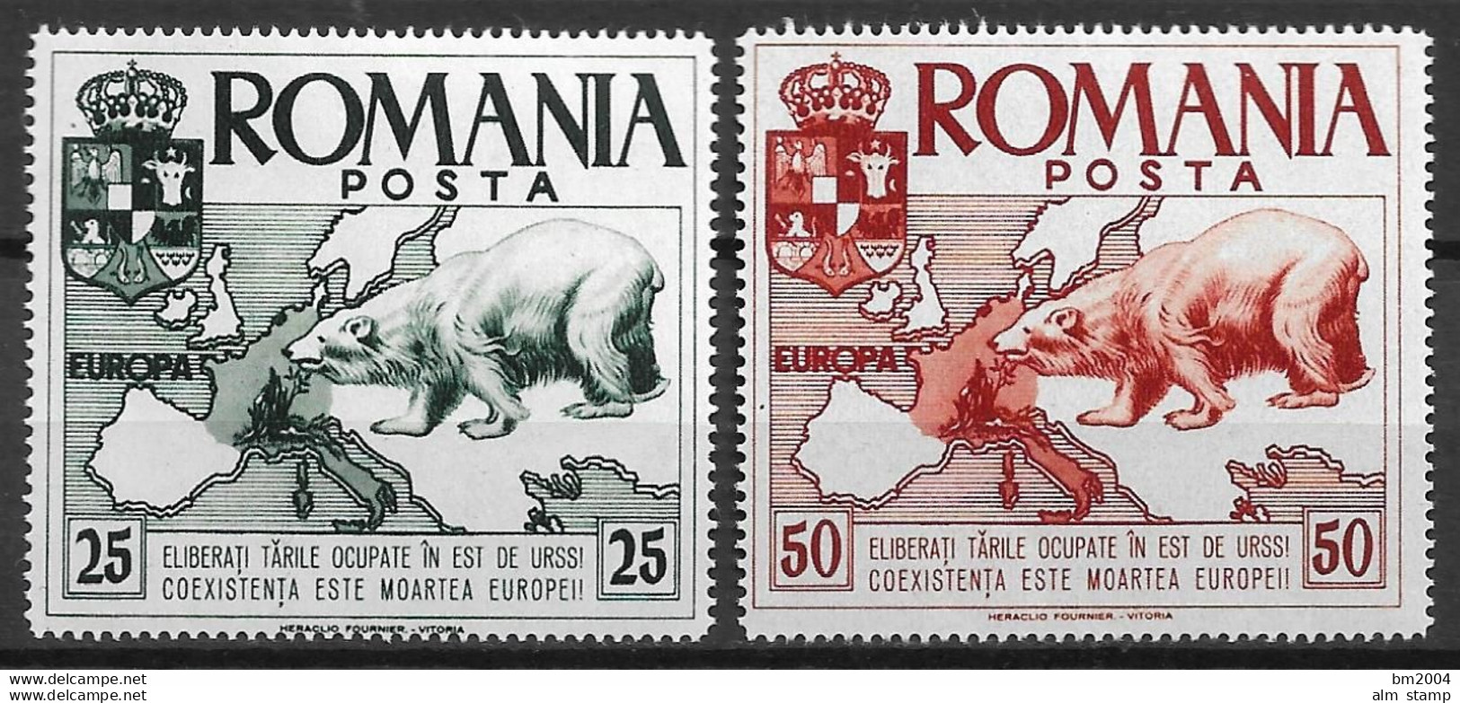 1957 Rumänien  EUROPA - AUSGABE EXILREGIERUNG  **MNH - 1957