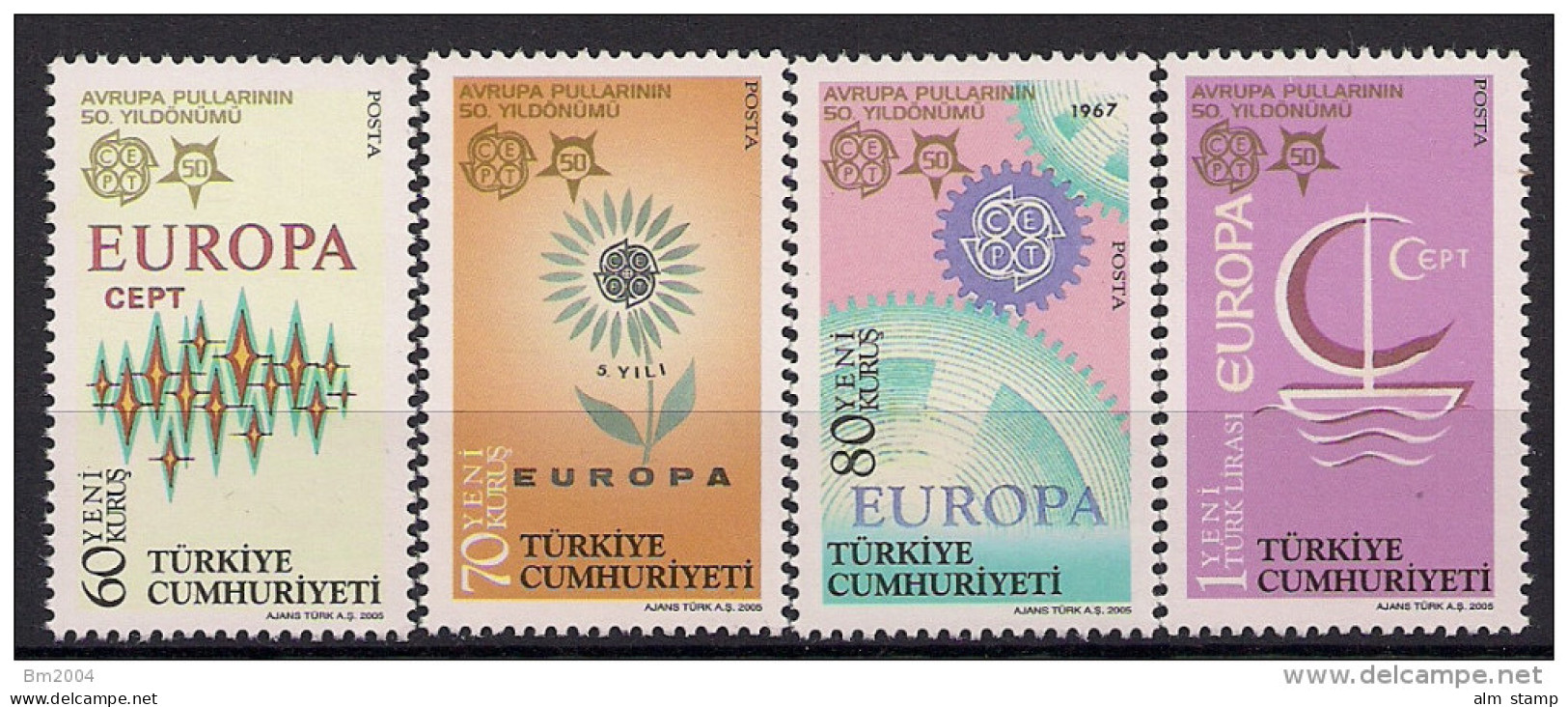 2005 Türkei Türkiye  Mi 3487-0 **MNH  50 Jahre Europamarken - Ongebruikt