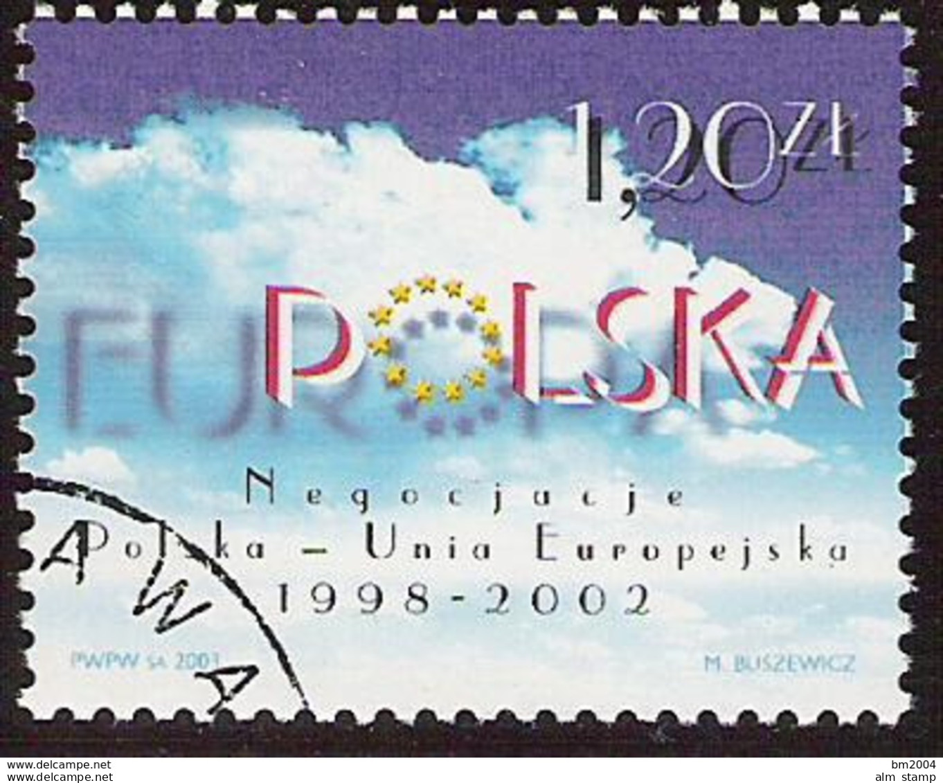 2003  Polen Mi  4016 Used  Der Weg Polens In Die Europäische Union (EU) - Usados