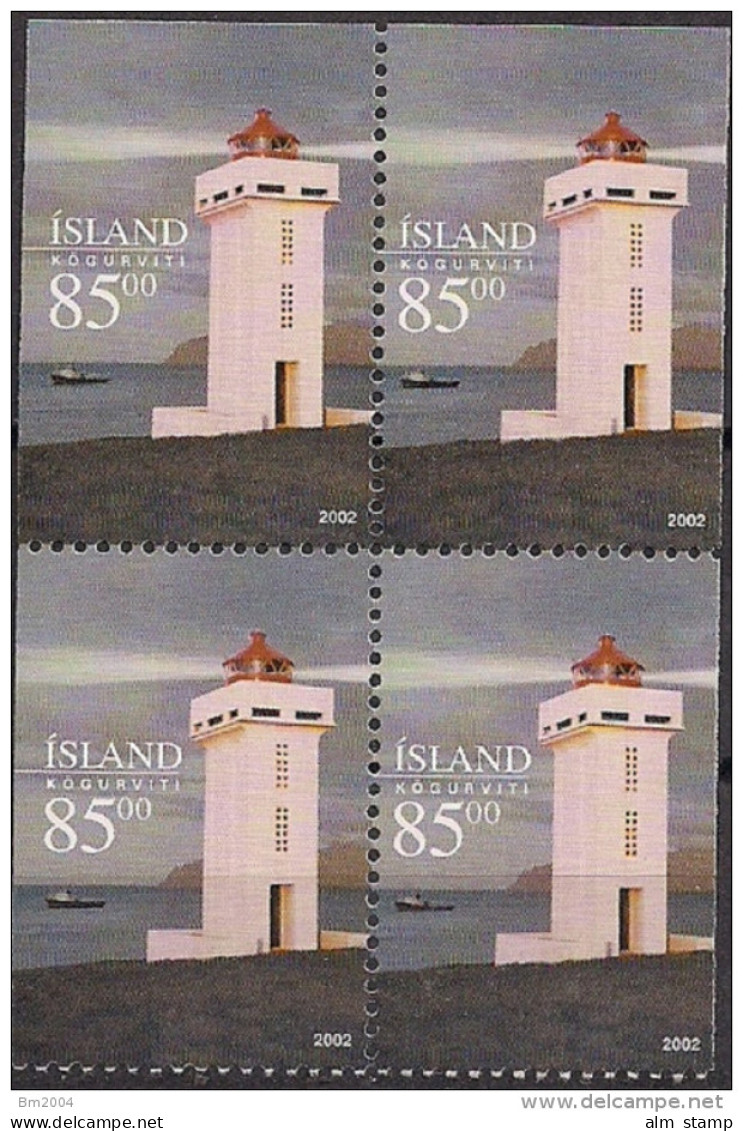 2002 Island Mi. 1007-1008  **MNH   Leuchttürme Auf Island - Ungebraucht