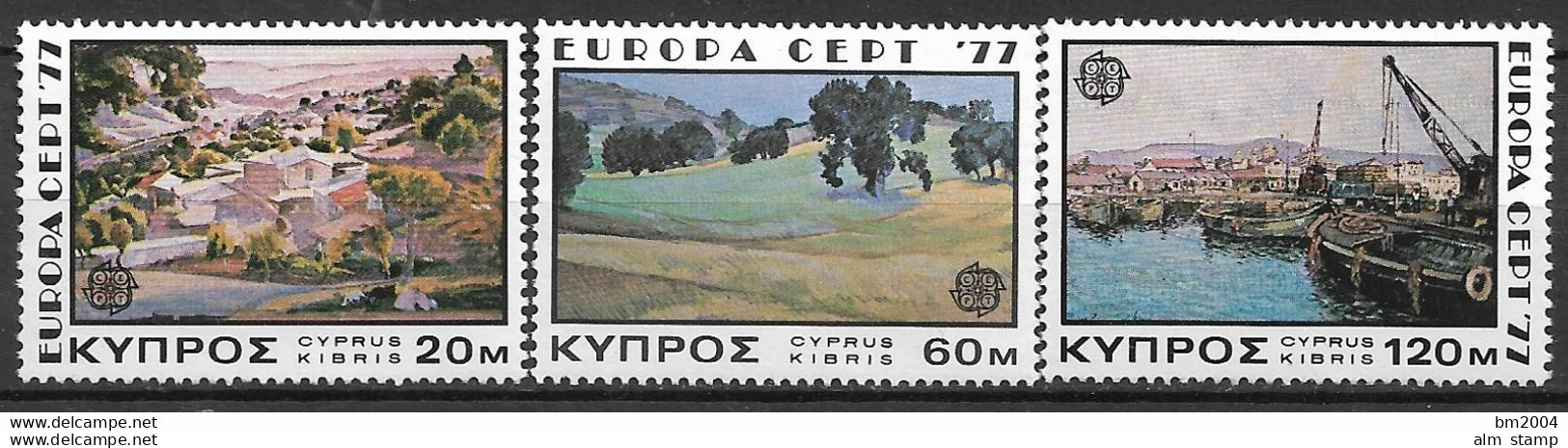 1977  Zypern Mi. 464-5 **MNH  Europa: Landschaften. - 1977