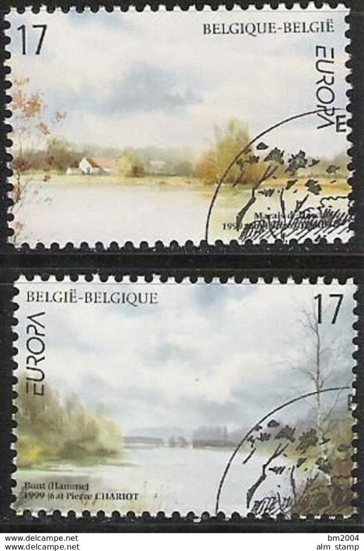 1999 Belgien     Mi. 2867-8   Used Europa: Natur -und Nationalparks - 1999