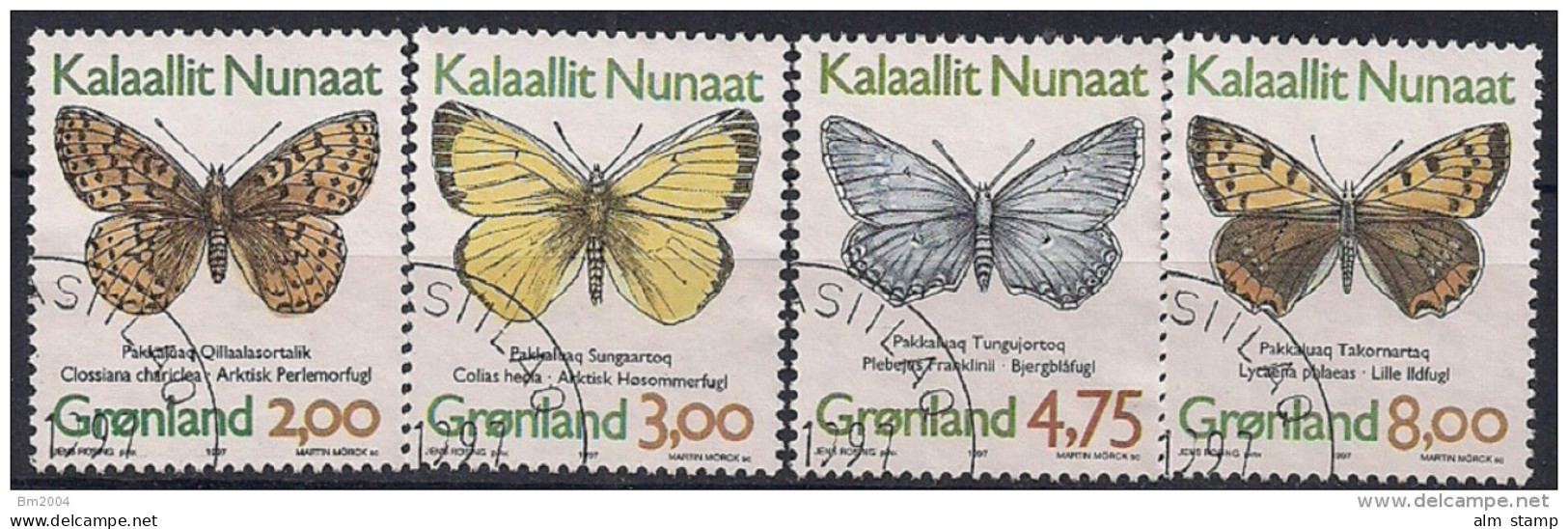 1997 Grönland Mi. 301-4 Y  Used  Schmetterlinge - Used Stamps