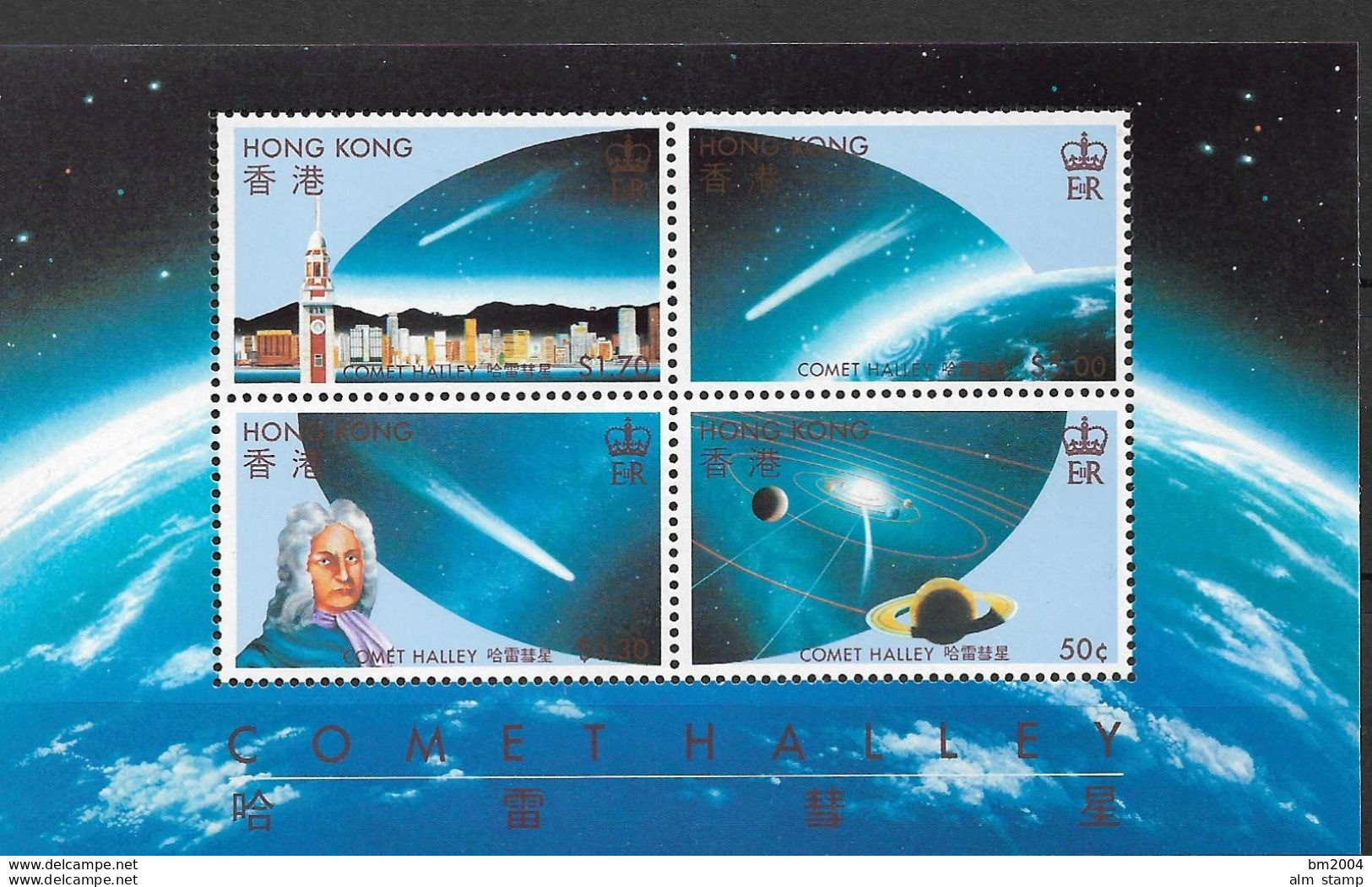 1986 Hongkong Mi. Bl 6 **MNH  Halleyscher Komet - Used Stamps