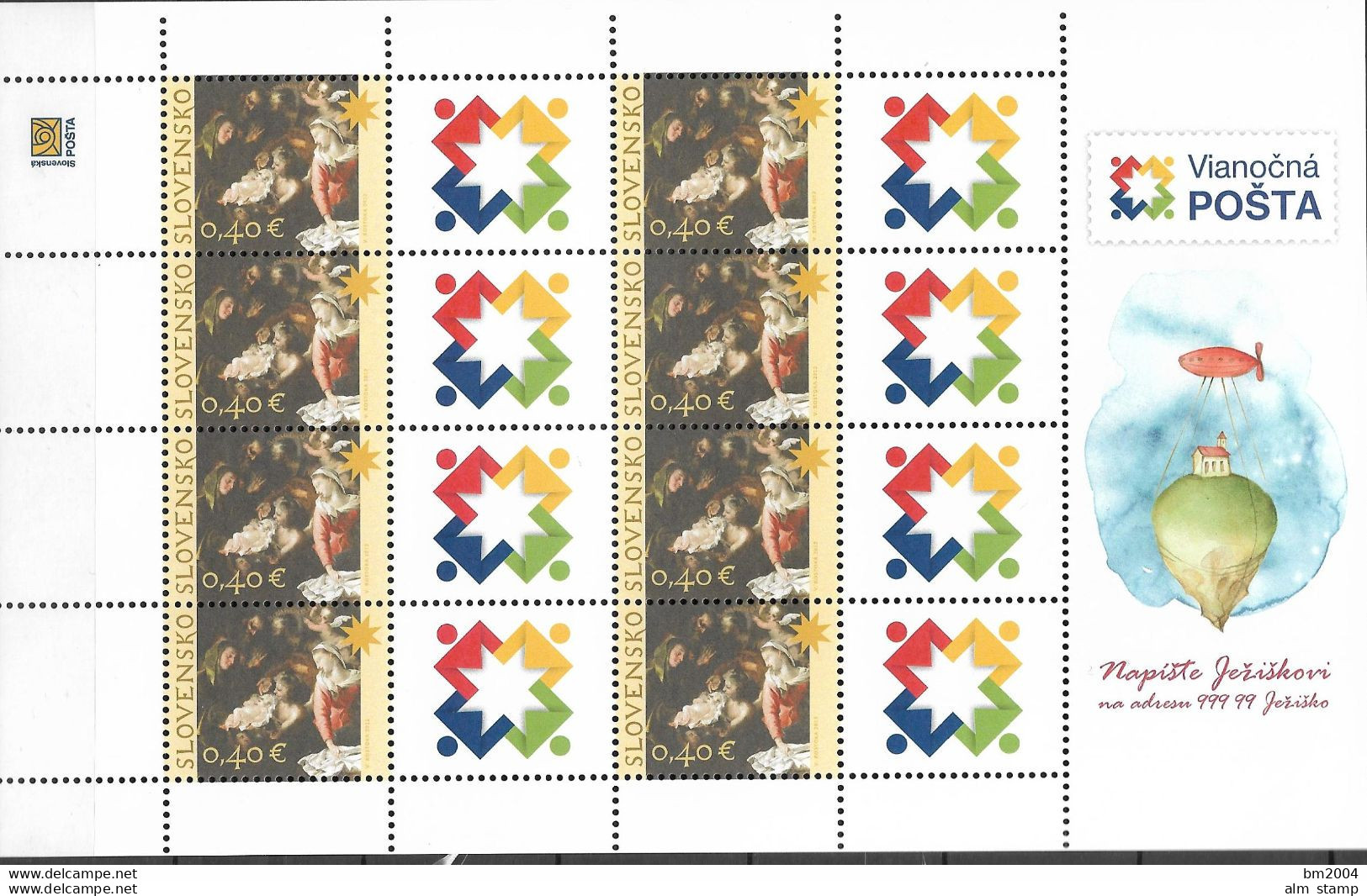 2012 Slowakei Mi. 678 **MNH  Weihnachten - Unused Stamps