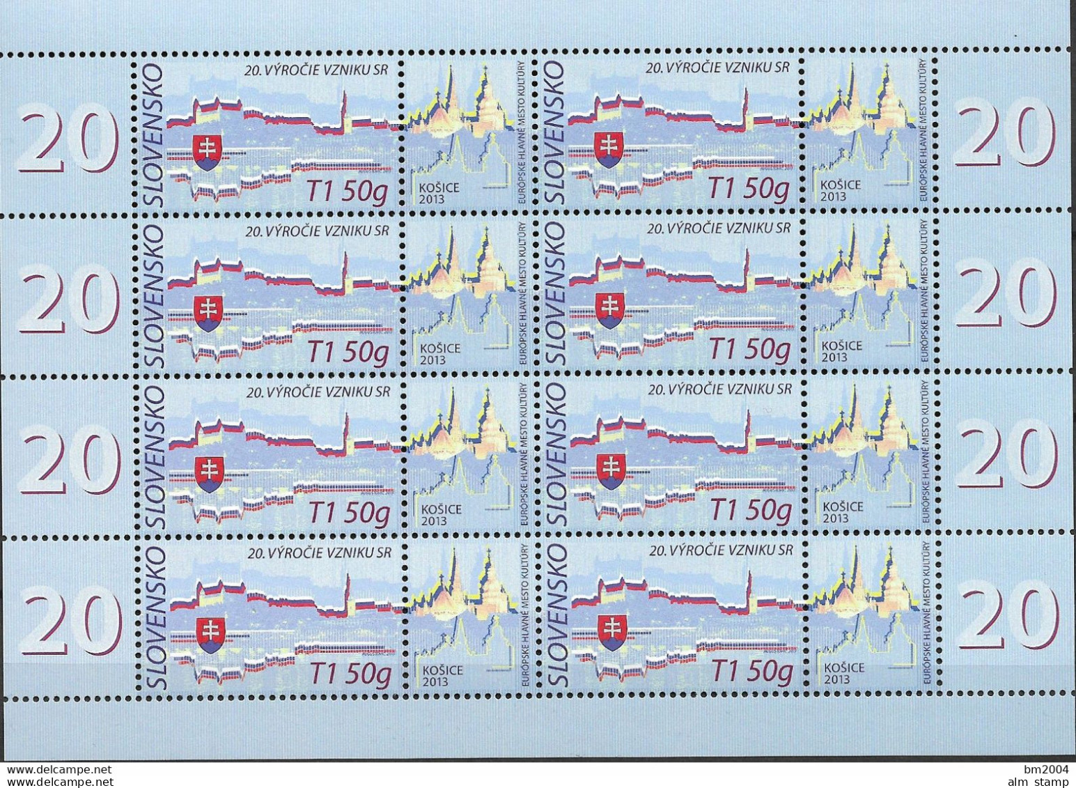 2013 Slowakei Mi. 699 **MNH  Košice – Kulturhauptstadt Europas 2013 - Unused Stamps