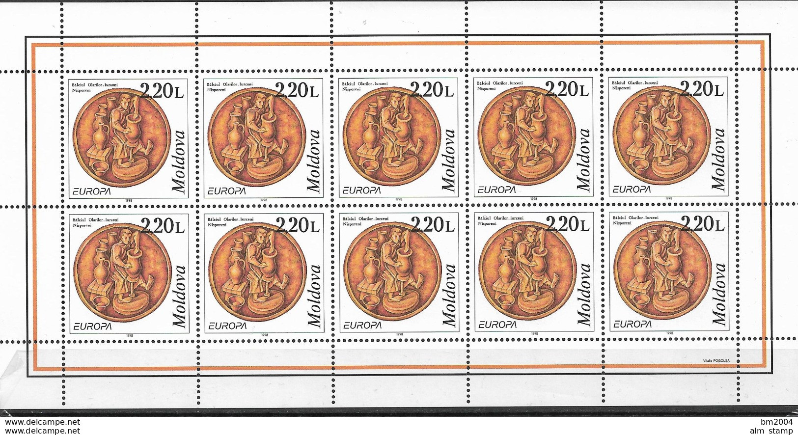 1998 Moldwien Mi. 275-6 ** MNH   Europa: Nationale Feste Und Feiertage. - 1998