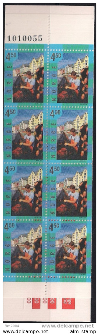 1998 Norwegen Norge Mi.  1282-4 **MNH   Tourismus - Postzegelboekjes