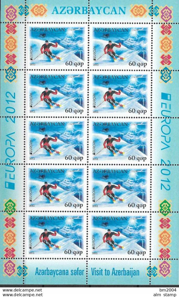 2012 Aserbeidschan  Mi.  915-6 A**MNH  Europa: Besuche - 2012