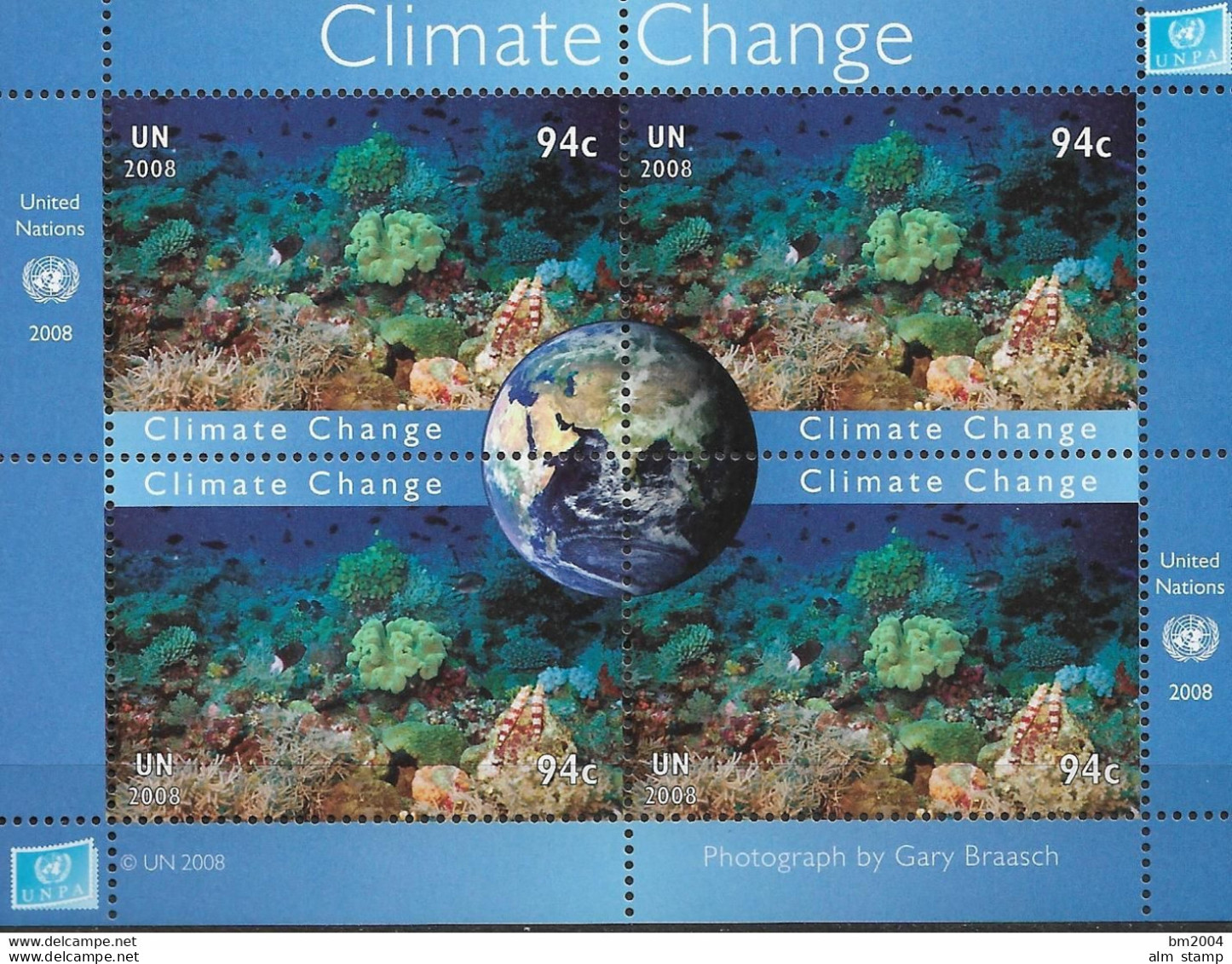 2008 UNO NEW YORK   MI. Bl. 29 + 30 **MNH   Klimawandel - Hojas Y Bloques