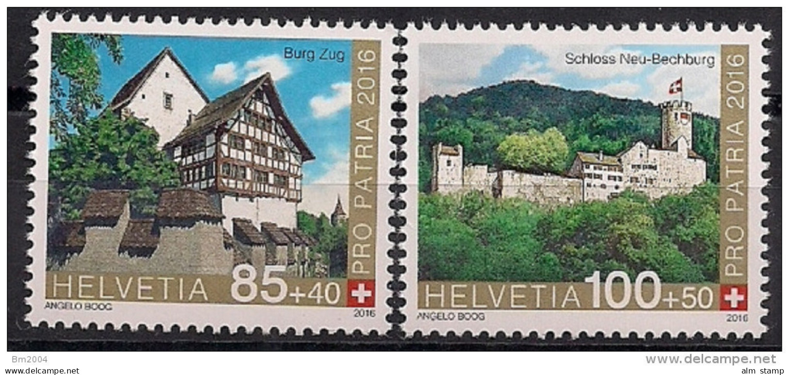 2016 Schweiz Mi. 2450-1** MNH   Pro Patria“: Burgen Und Schlösser Der Schweiz - Neufs