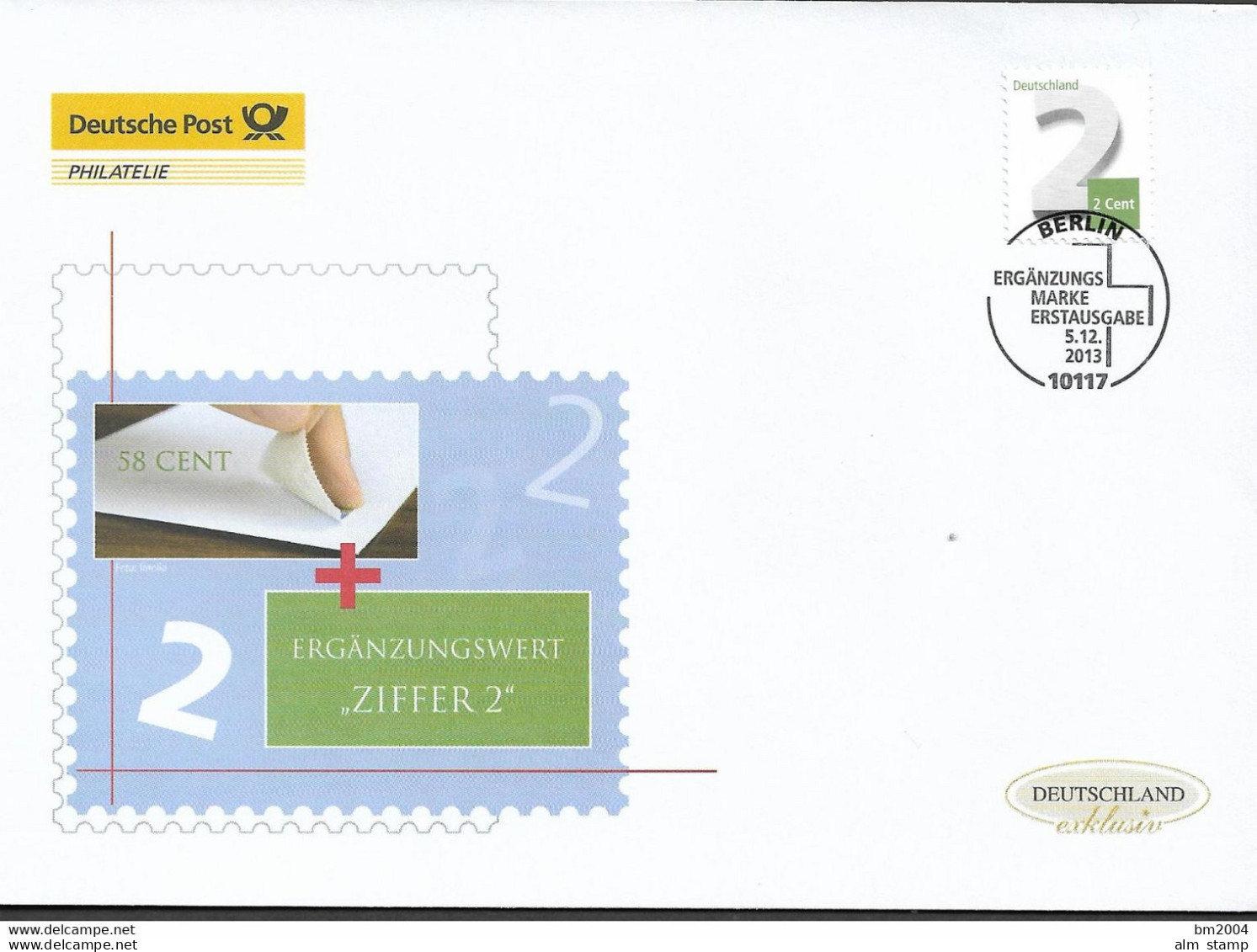 2013 Deutschland Germany. Mi. 3042 FDC . Freimarke: Ziffernzeichnung - 2011-…