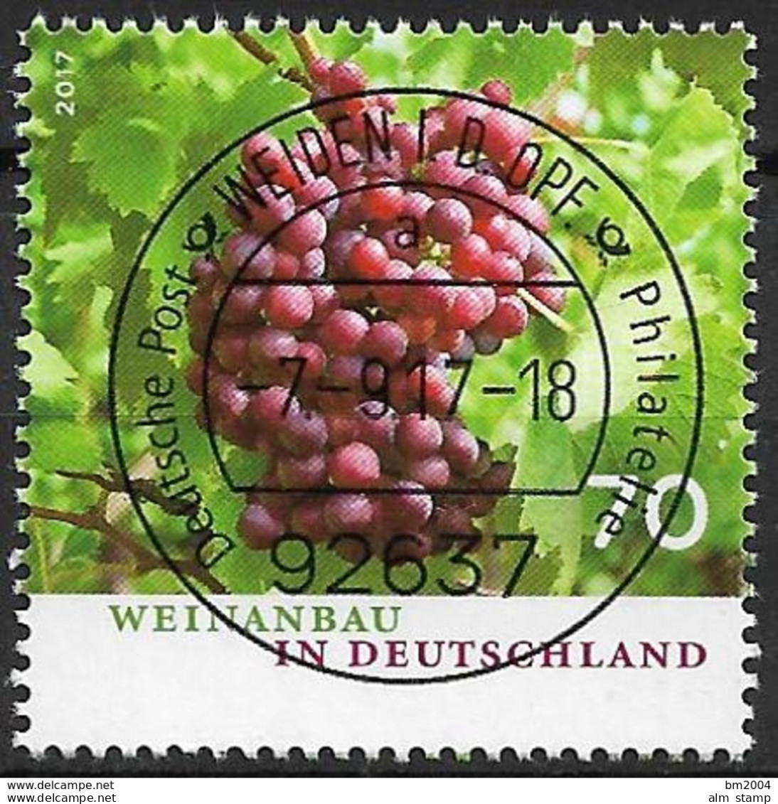 2017 Allem. Fed. Deutschland  Mi. 3334 FD- Used Weiden Weinanbau In Deutschland - Gebraucht