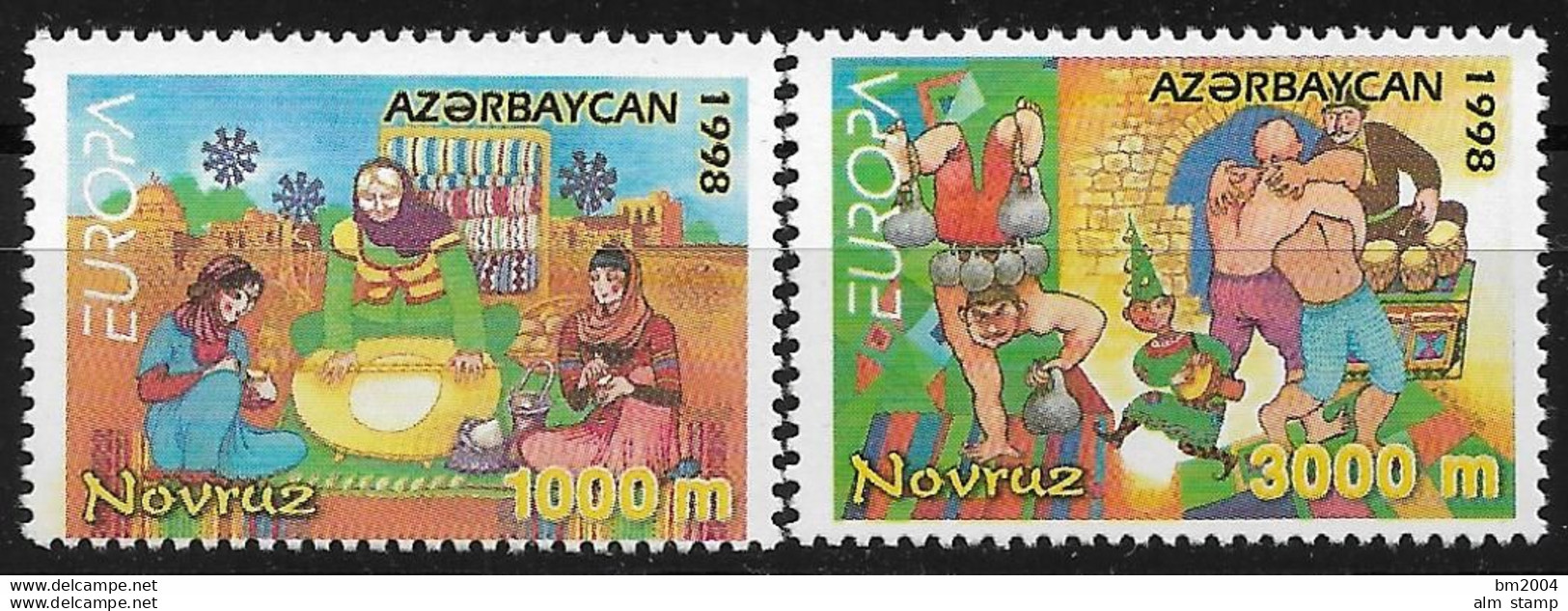 1998 Aserbeidschan Mi. 438-9 **MNH Europa - 1998