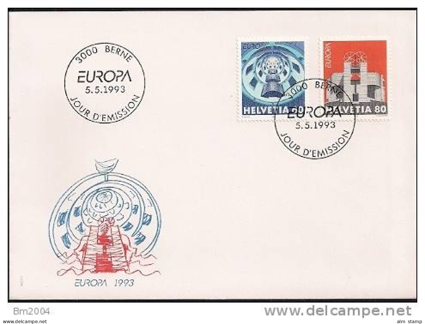 1993 Schweiz   Mi. 1499-0  FDC   Europa: Zeitgenössische Kunst. - 1993