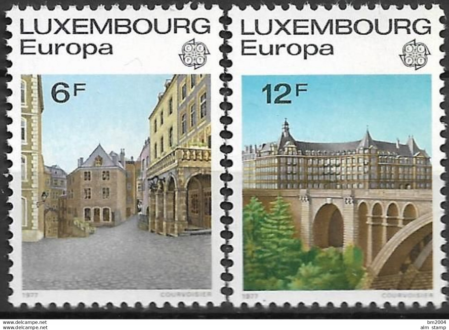 1977  Luxemburg   Mi. 945-6 **MNH  Europa: Landschaften. - 1977