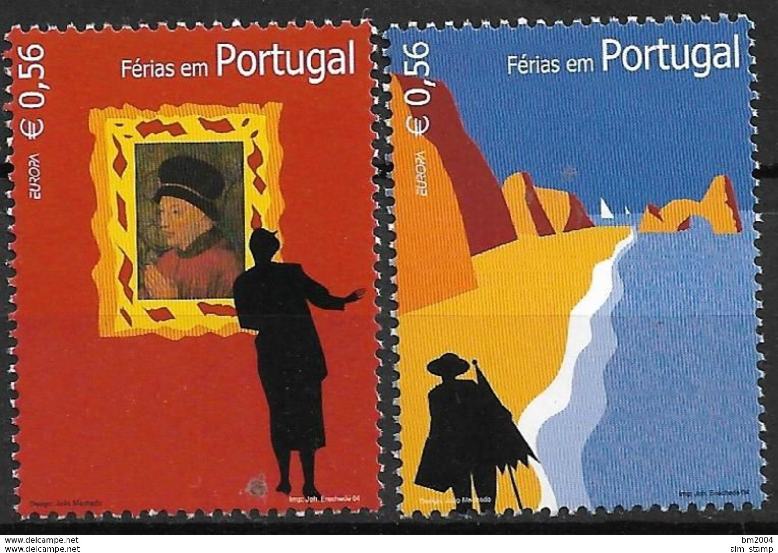 2004 Portugal  Mi.  2819-20  **MNH Europa: Ferien - 2004