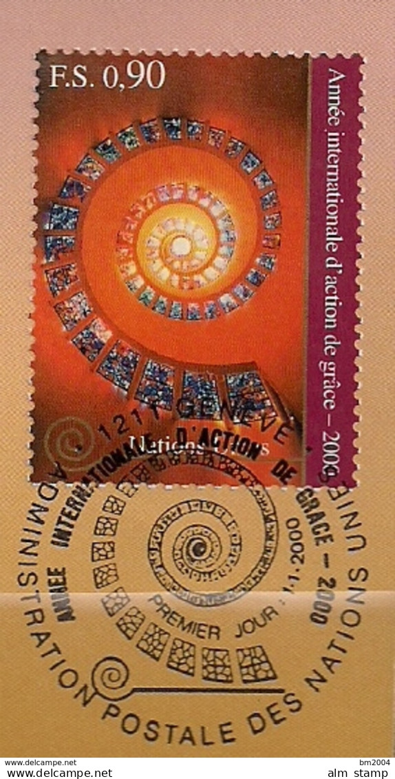 2000 UNO Genf  Mi. 384 Used . Internationales Jahr Der Danksagung - Used Stamps