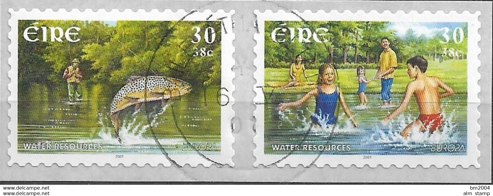 2001 Irland Mi. 1339-0  Used Self Adhesive   Europa: Lebensspender Wasser. - 2001