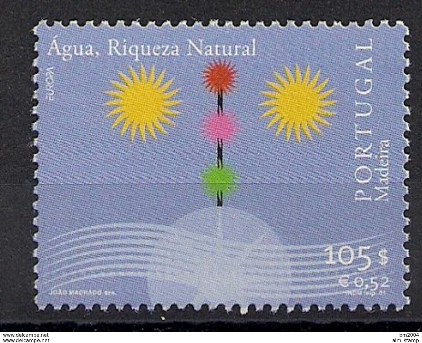 2001 Madaira    Mi. 212 ** MNH  Europa  Water - Natural Treasure. - 2001