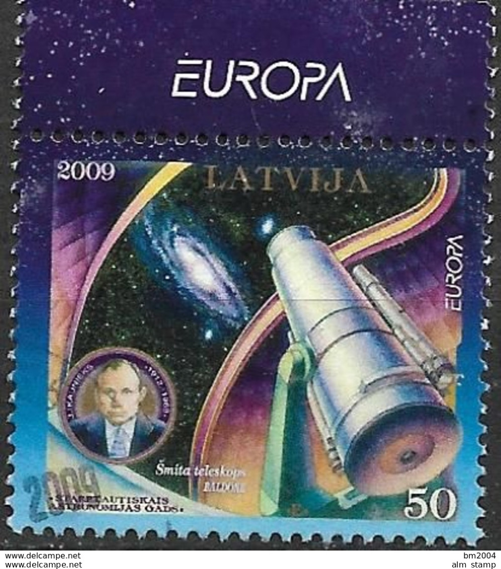 2009 Lettland  Mi.757  Used    Europa: Astronomie - 2009