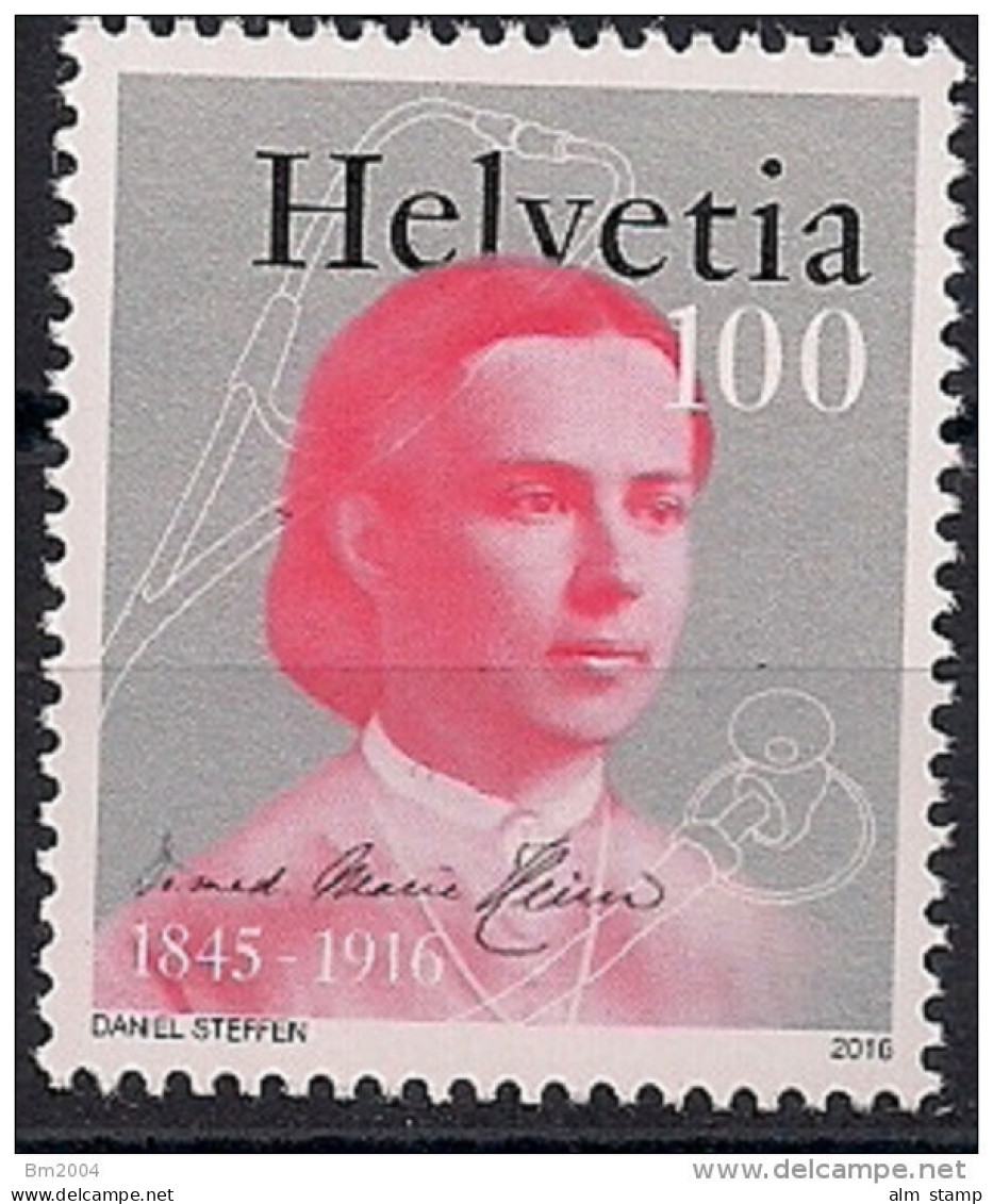 2016 Schweiz Mi. 2433 **MNH    100. Todestag Von Marie Heim-Vögtlin - Unused Stamps