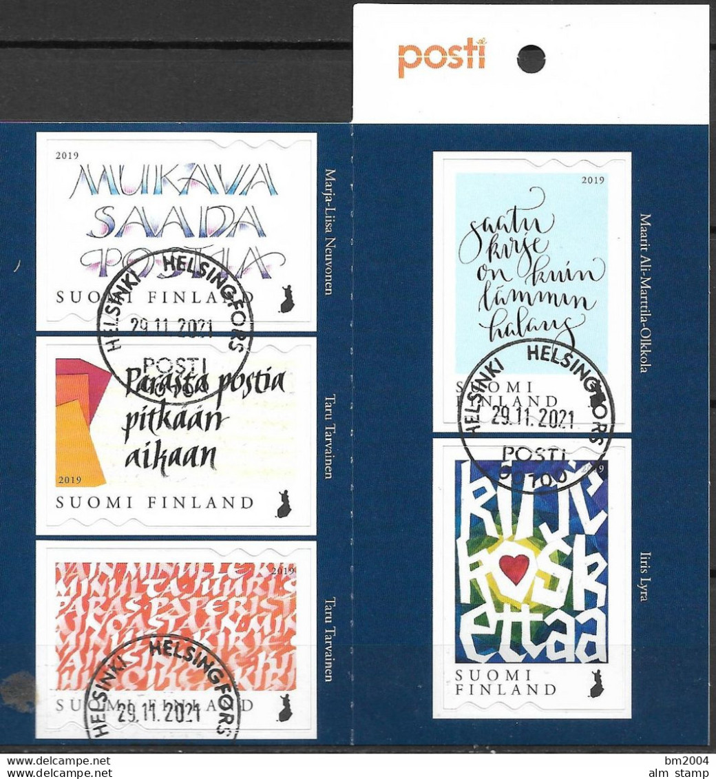 2019 Finnland Mi. 2643-7  Used    Kalligraphie - Used Stamps