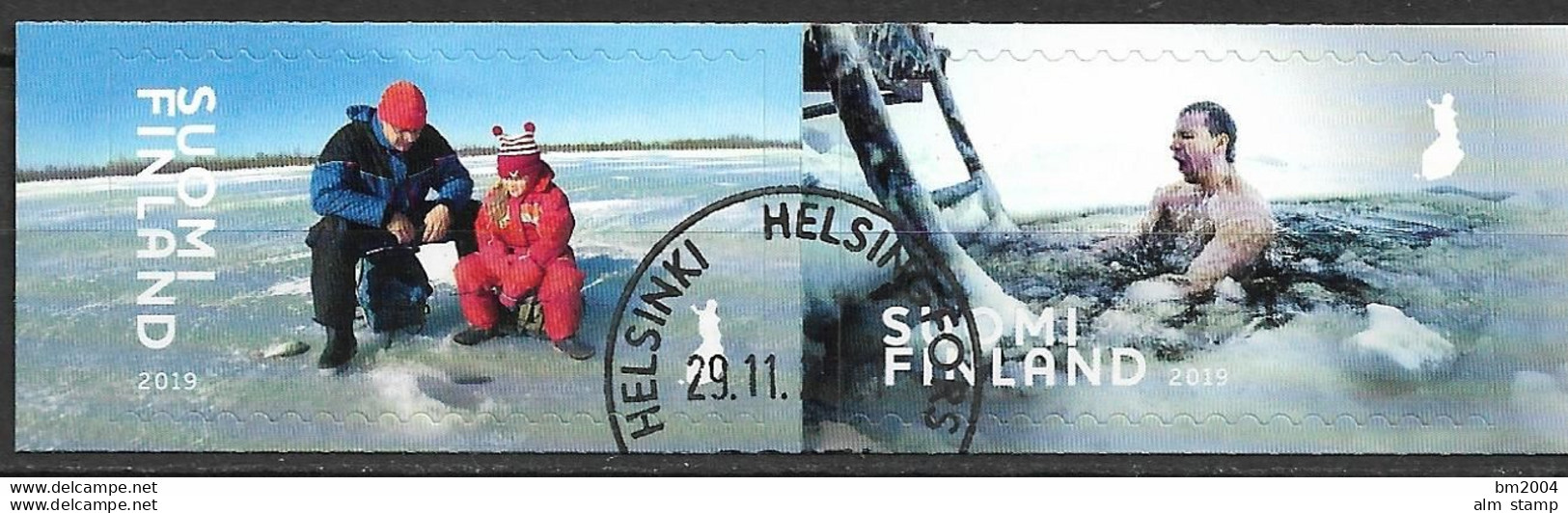 2019 Finnland Mi. 2622-3 Used    Frosttag. - Oblitérés