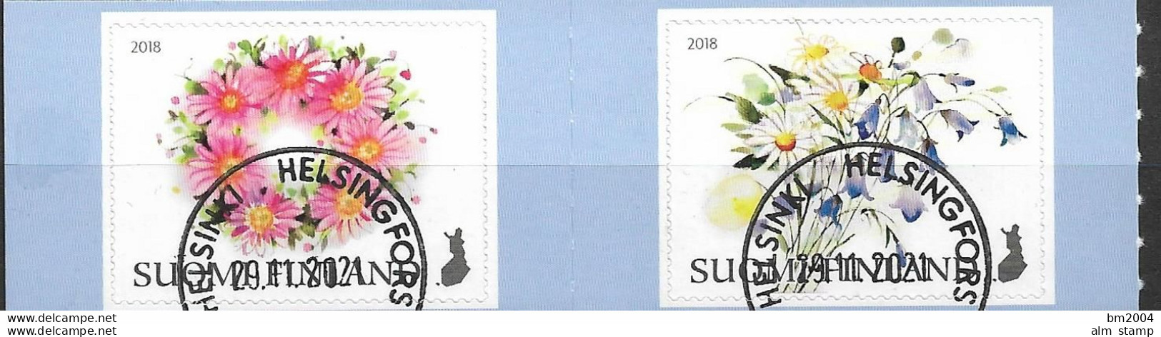 2018 Finnland Mi. 2566-70 Used . Blumen - Gebruikt