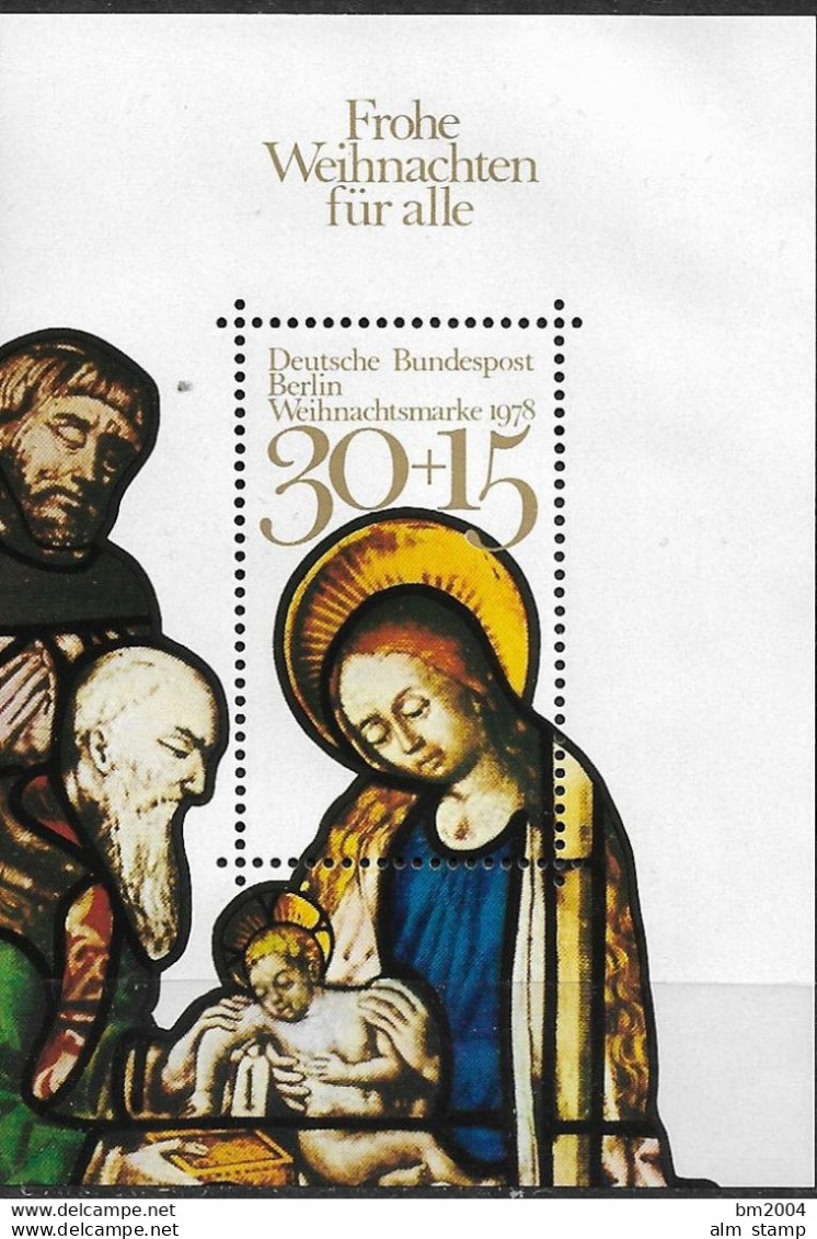 1978 Berlin MI. Bl. 7 **MNH  Weihnachten - Blocks & Kleinbögen