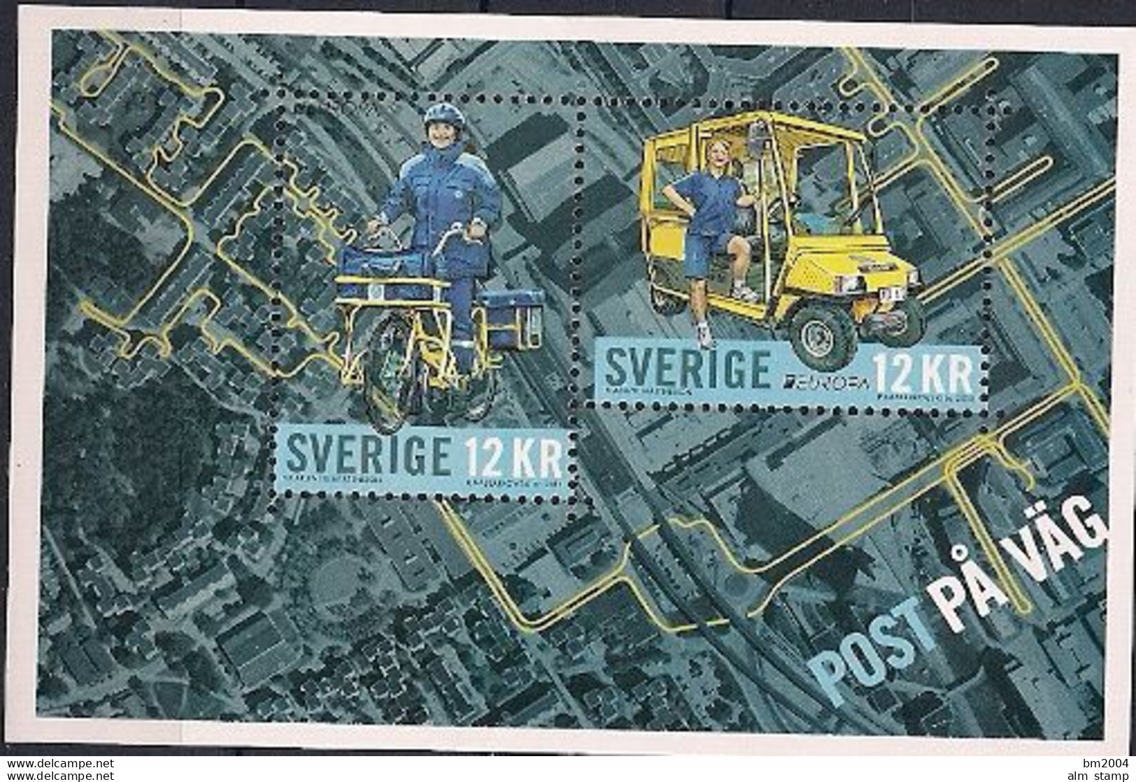 2013 Schweden   Mi Bl. 43**MNH  Europa: Postfahrzeuge - Neufs