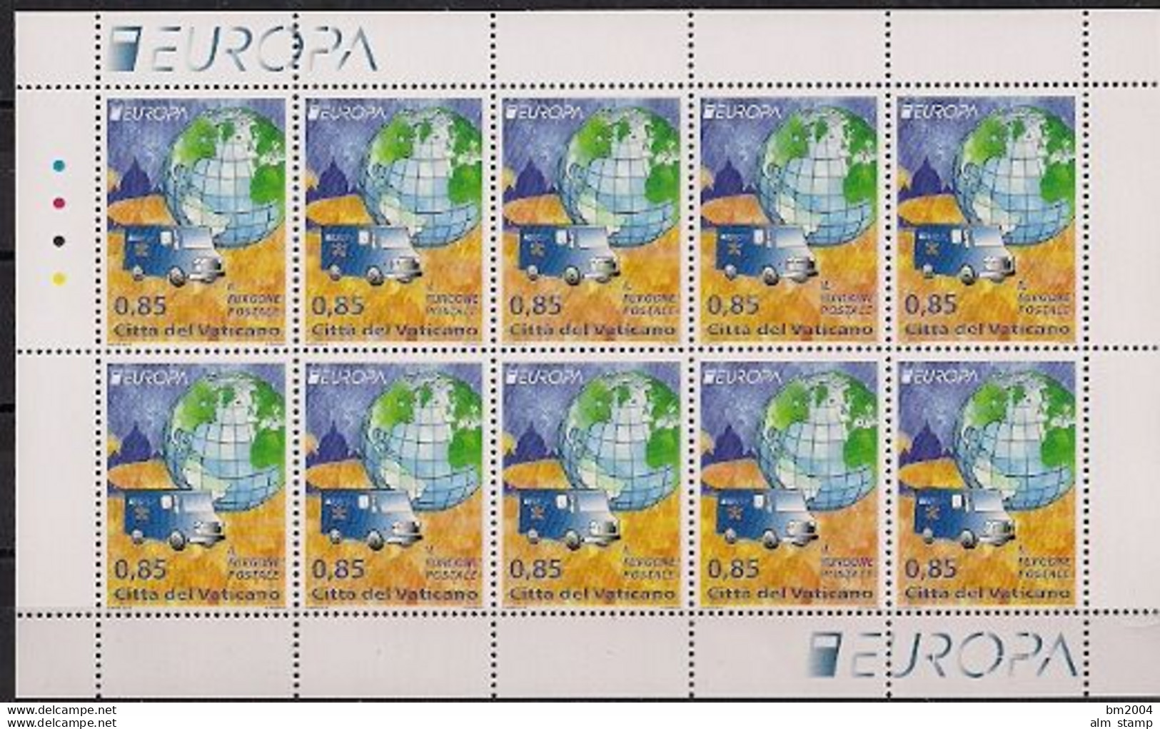 2013 Vatikan Mi 1772-3**MNH  Europa: Postfahrzeuge - 2013