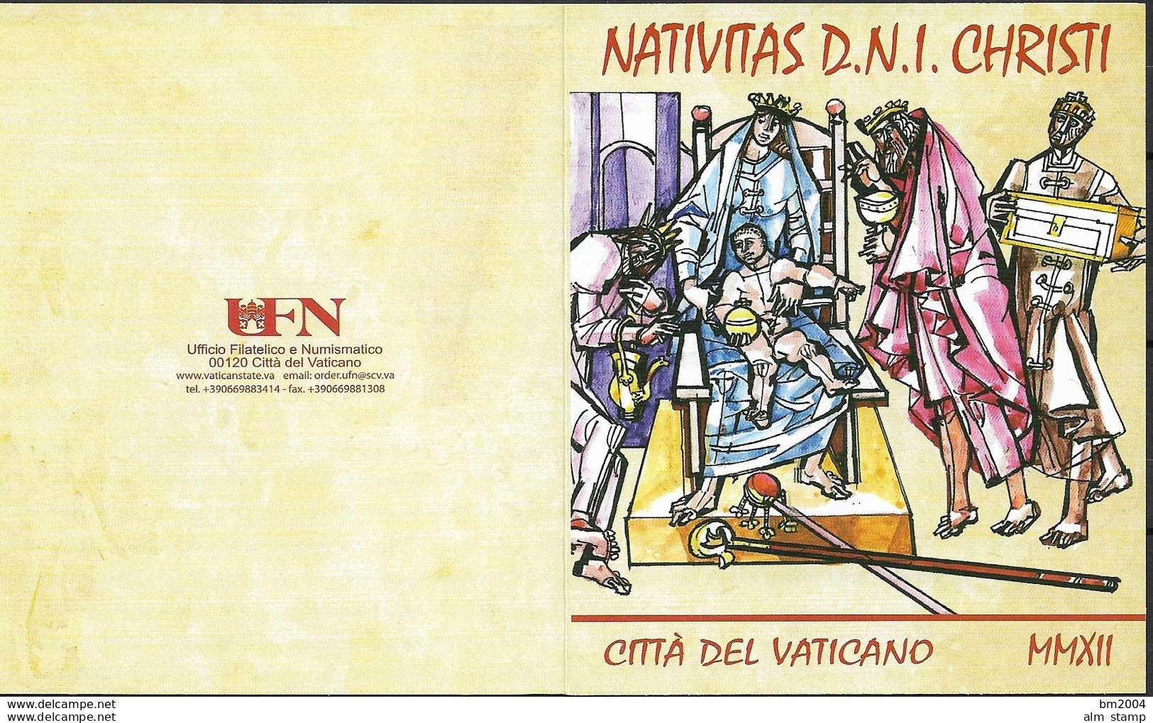 2012  Vatikan Mi. 1753-4  Used Booklet   Weihnachten - Postzegelboekjes