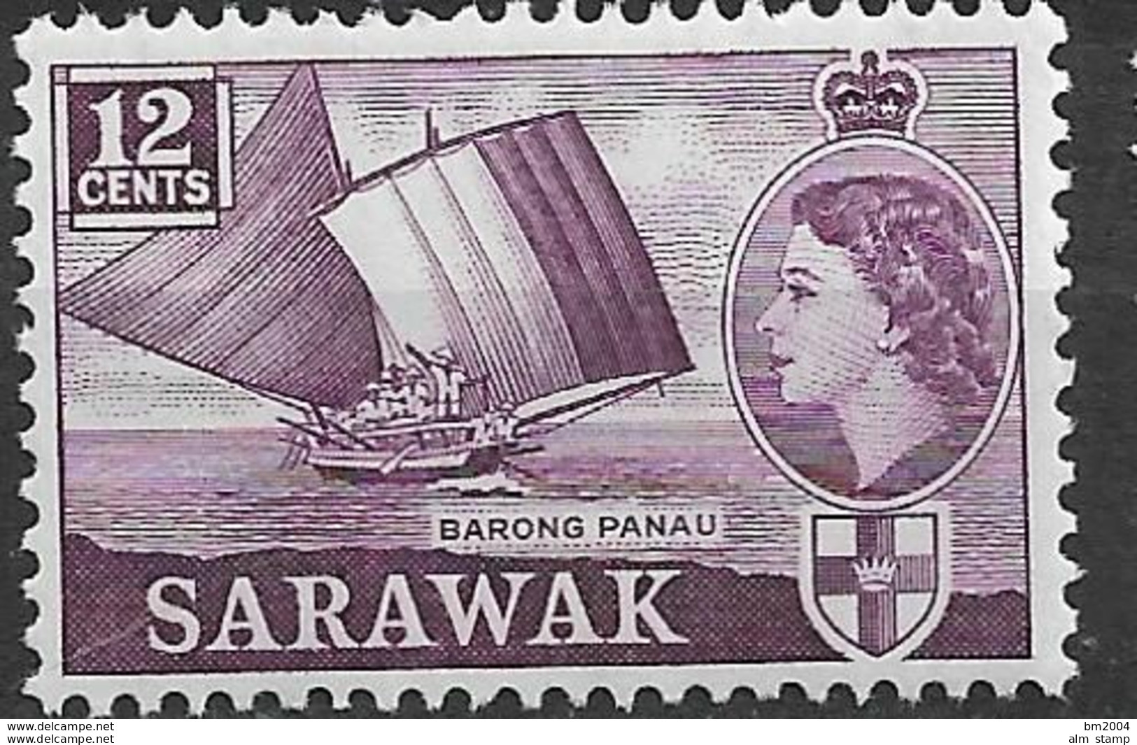 1964 Malaysia  Sarawak Mi. 208 **MNH Königin Elisabeth II Und Landesansichten - Sarawak (...-1963)