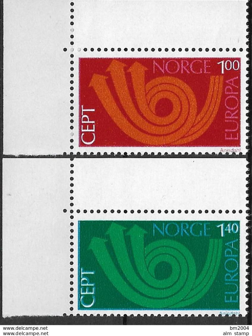 1973 Norwegen    Mi. 660-1**MNH  EOL      Europa - 1973