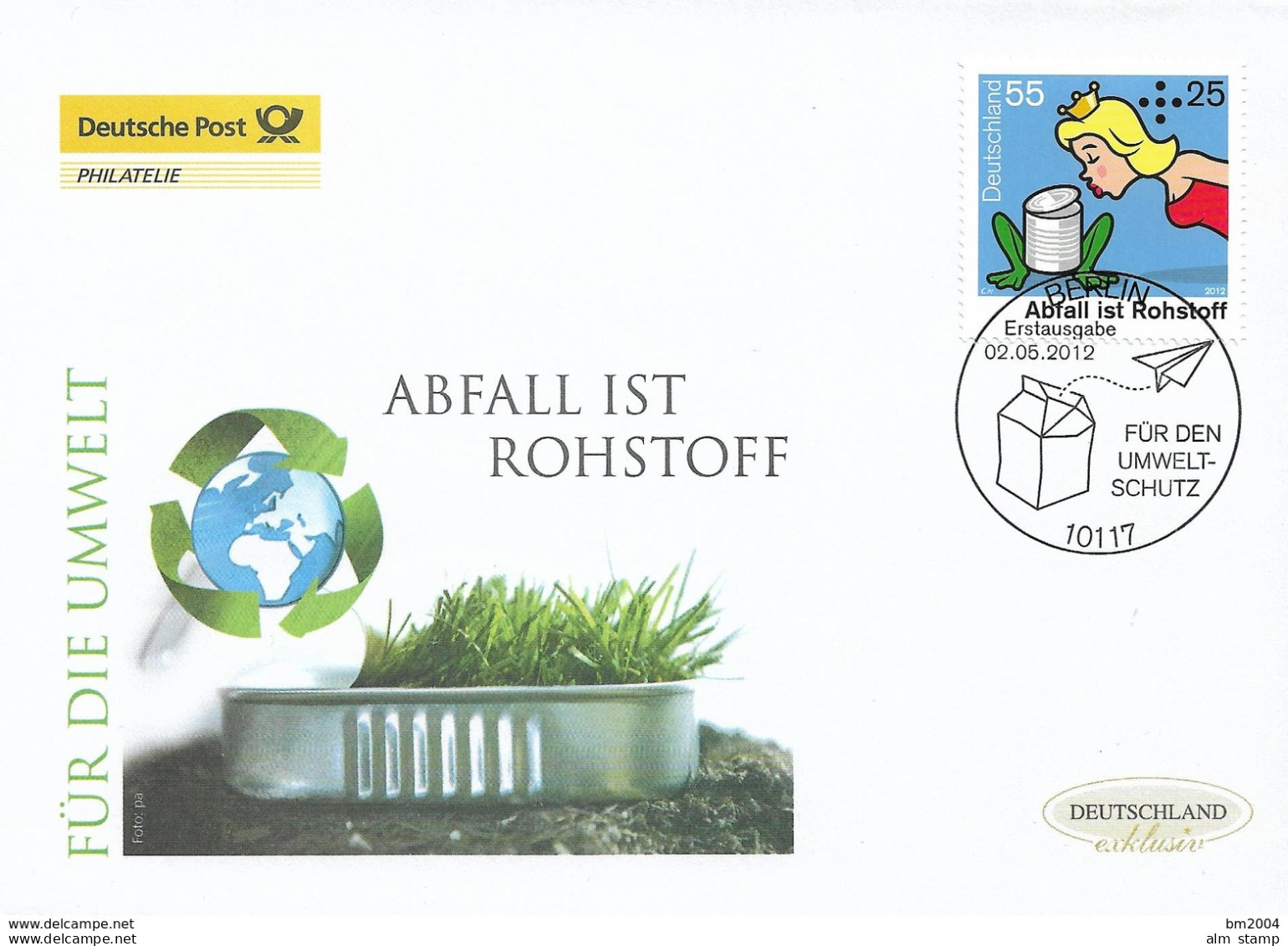 2012  Deutschland Allem. Fed. Mi. 2932 FDC   Umweltschutz: Abfall Ist Rohstoff. - 2011-…