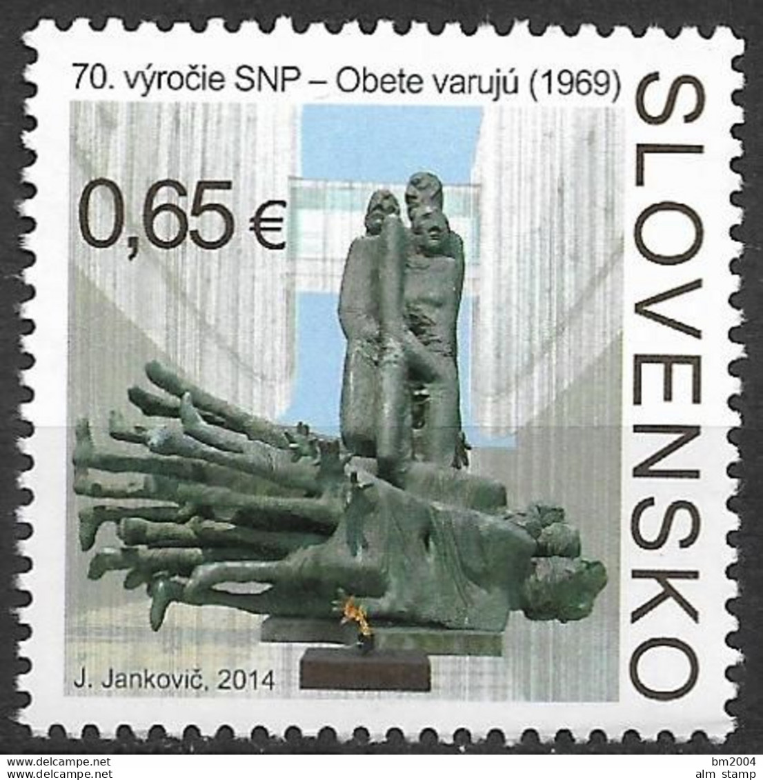 2014 Slowakei  Mi. 741  **MNH    70. Jahrestag Des Slowakischen Nationalaufstandes. - Ungebraucht